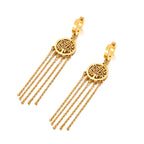 Riipuvat korvakorut elämän puulla kulta