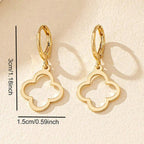 Riipuvat korvakorut nelilehtinen apila