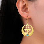 Riipuvat korvakorut Egypti Horuksen silmä Oudjat kulta