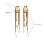 Naisten roikkuvat vesipisaran muotoiset korvakorut