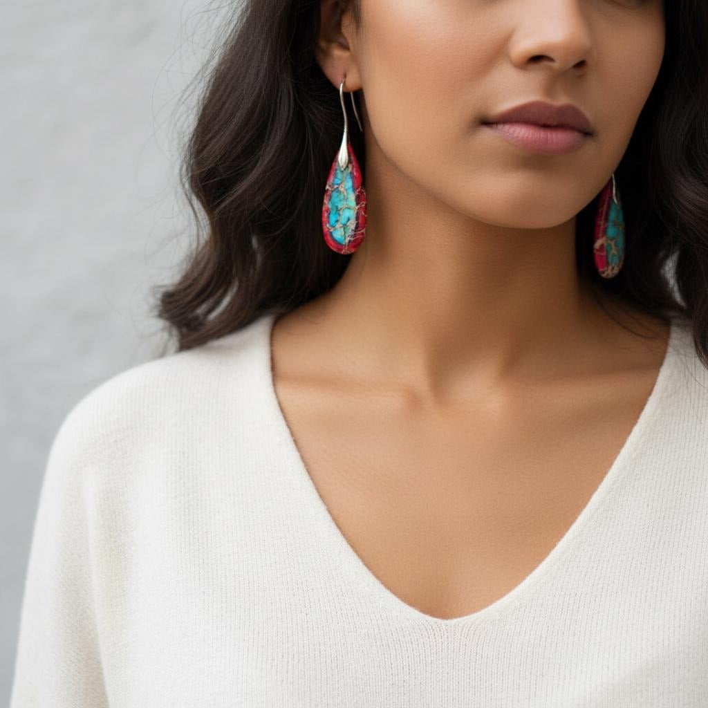 Luonnonkivikorvakorut 