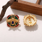 Pyöreät korvakorut mehiläinen vihreä