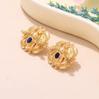 Pyöreät korvakorut mehiläinen kulta