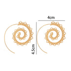 Naisten spiraalikorvakorut 