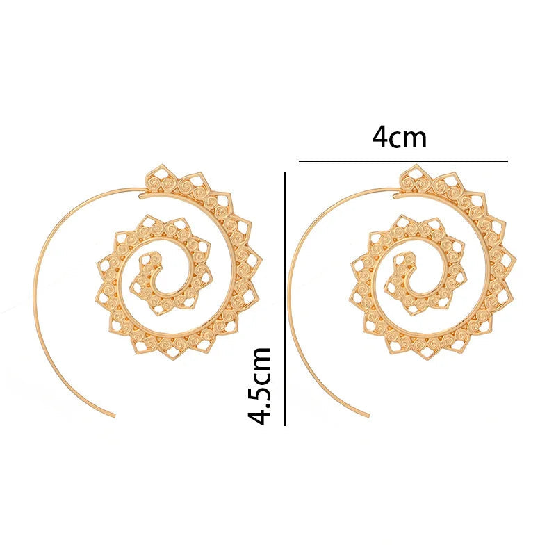 Naisten spiraalikorvakorut 