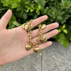 Rannekoru 5 Sydäntä Gourmette Naisille kulta