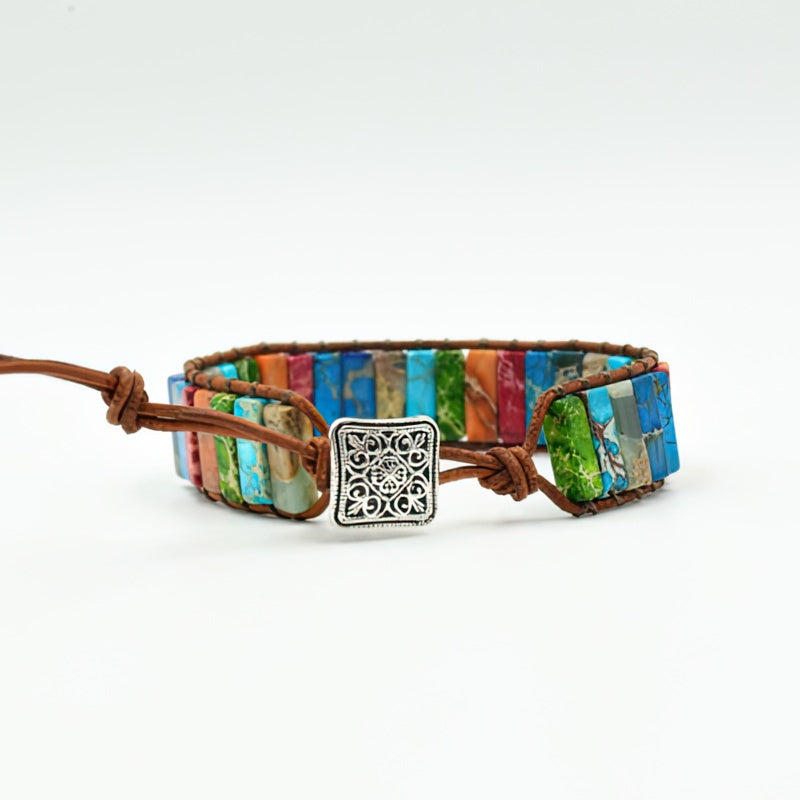 Rannekoru 7 chakraa oikeita kiviä