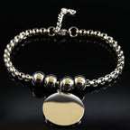 Teräksinen rannekoru Pentagrammi Noituus Wicca-rannekoru