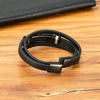 Miesten nahkarannekoru Kotka