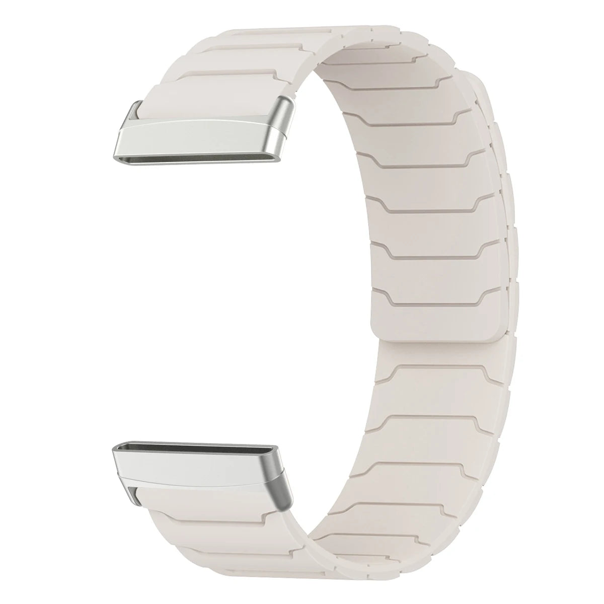 Magnetinen ranneke Fitbit Versa 3, Versa 4, Sense 1 ja Sense 2 -kellolle, valkoinen