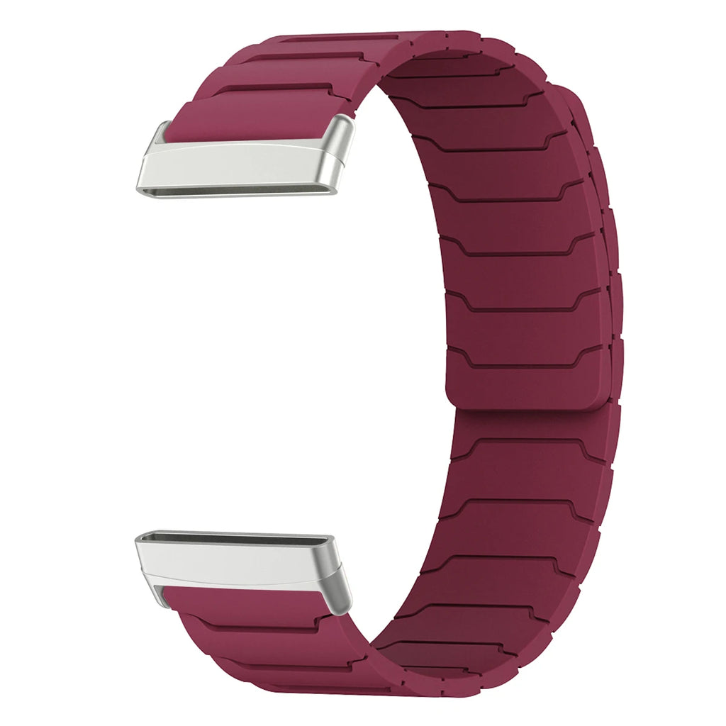 Magnetinen ranneke Fitbit Versa 3, Versa 4, Sense 1 ja Sense 2 -kellolle, Bordeaux