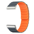 Magnetinen ranneke Fitbit Versa 3, Versa 4, Sense 1 ja Sense 2 -kellolle, musta-oranssi