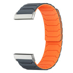 Magnetinen ranneke Fitbit Versa 3, Versa 4, Sense 1 ja Sense 2 -kellolle, musta-oranssi