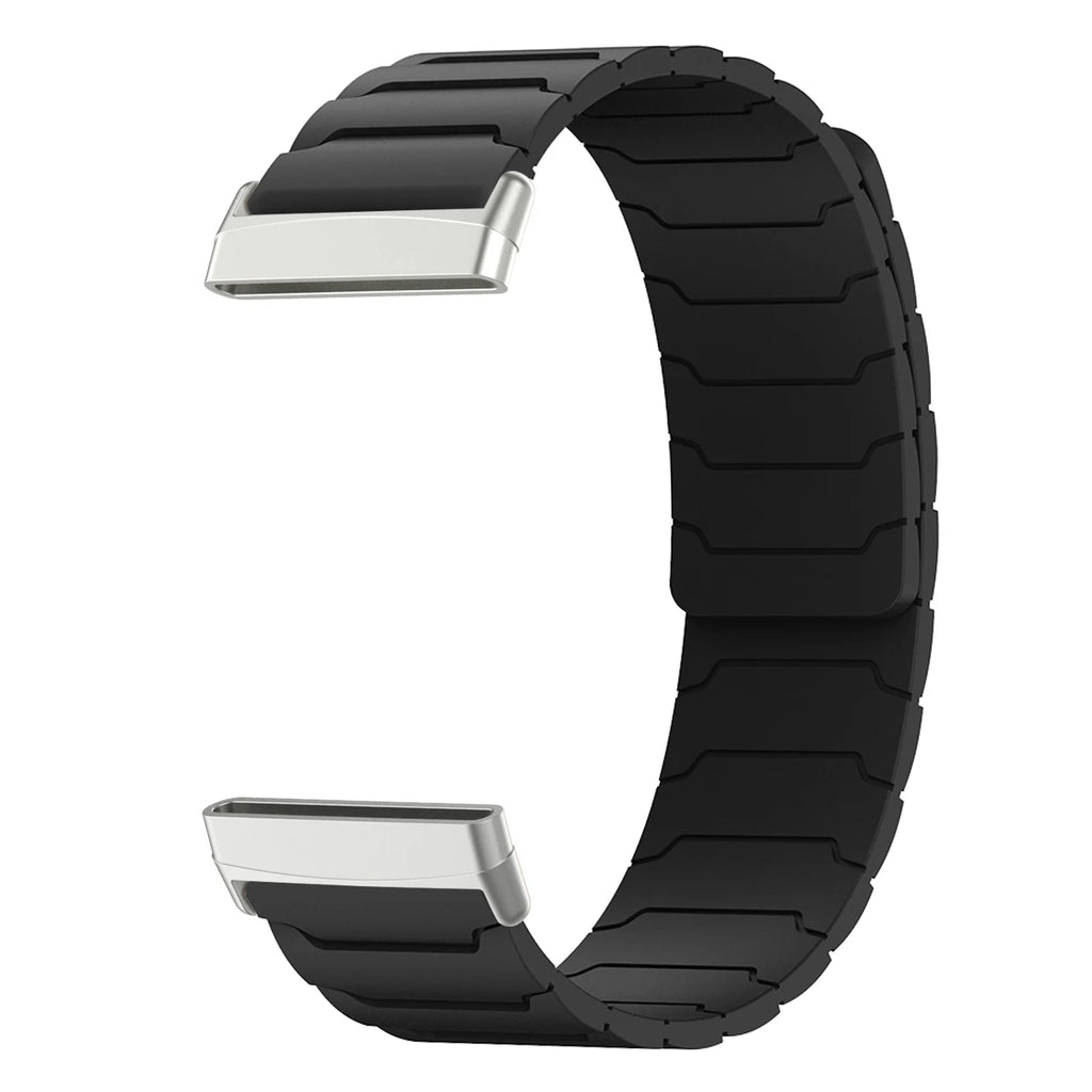 Magnetinen ranneke Fitbit Versa 3, Versa 4, Sense 1 ja Sense 2 -kellolle, musta