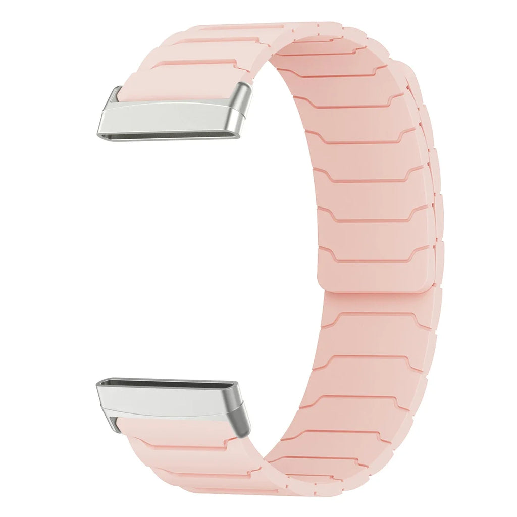 Magnetinen ranneke Fitbit Versa 3, Versa 4, Sense 1 ja Sense 2 -kellolle, vaaleanpunainen