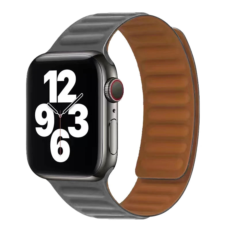 Apple Watch -ranneke magneettisulkimella harmaa