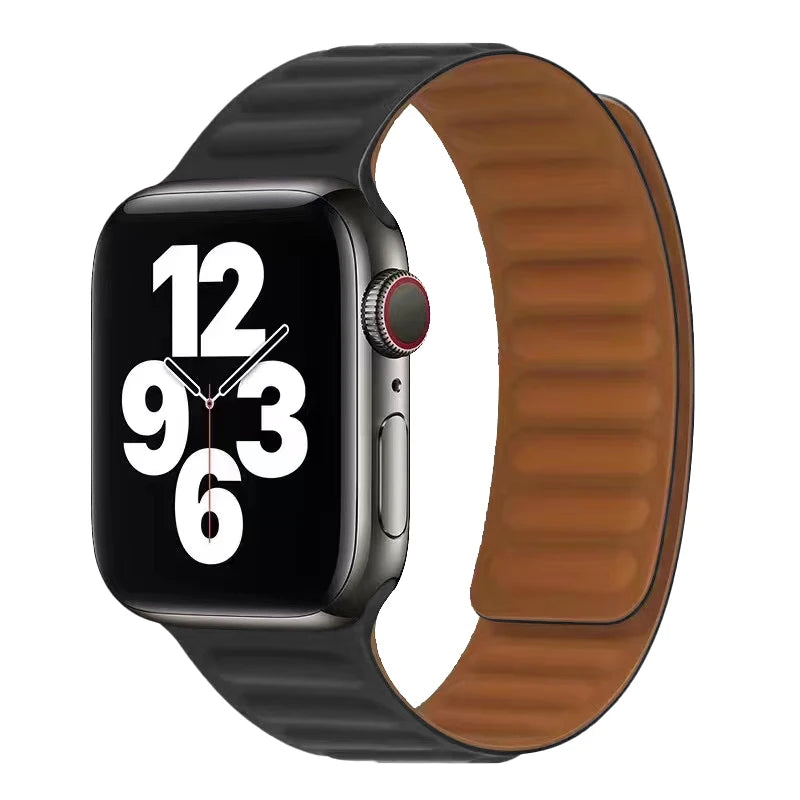 Apple Watch -ranneke magneettisulkimella musta