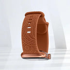 Apple Watch -ranneke kuvioilla ruskea