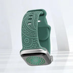 Apple Watch -ranneke kuvioilla vihreä