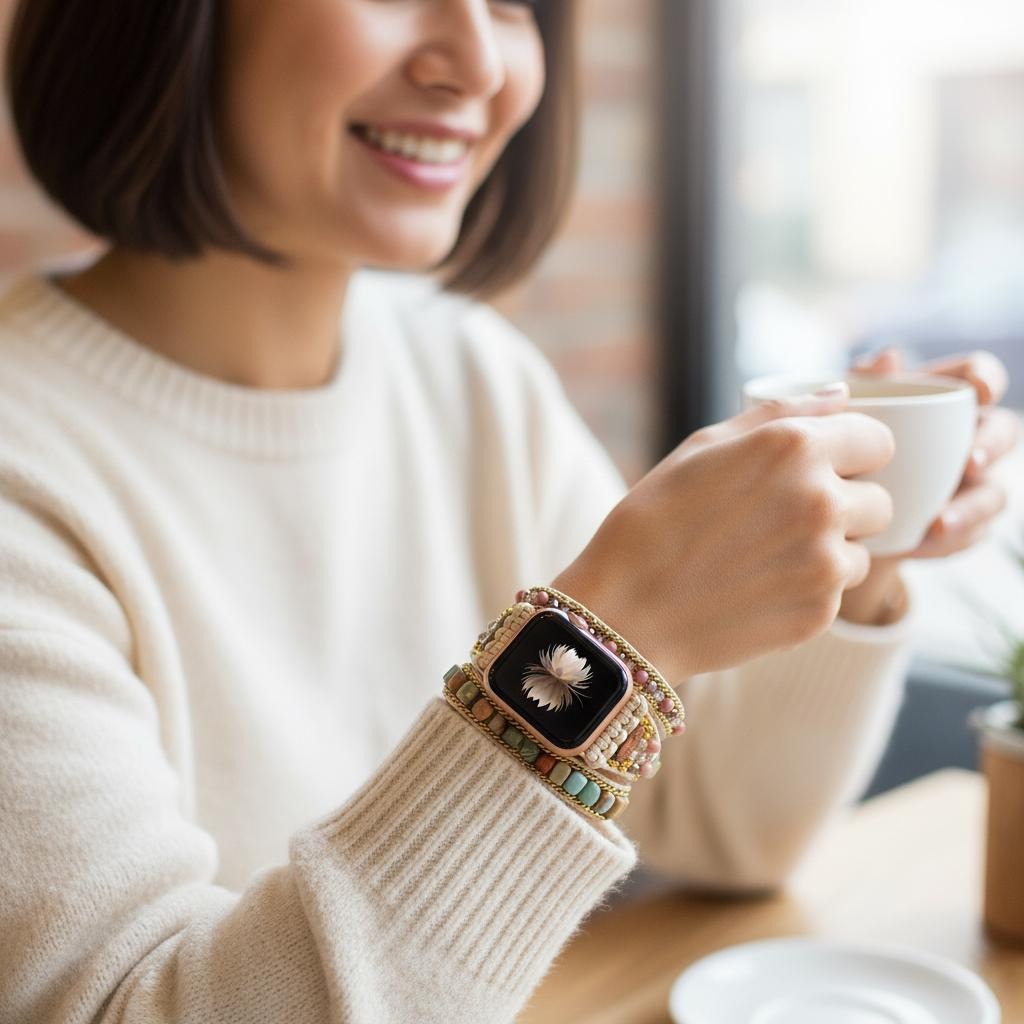 Apple Watch -rannekoru luonnonkivestä 