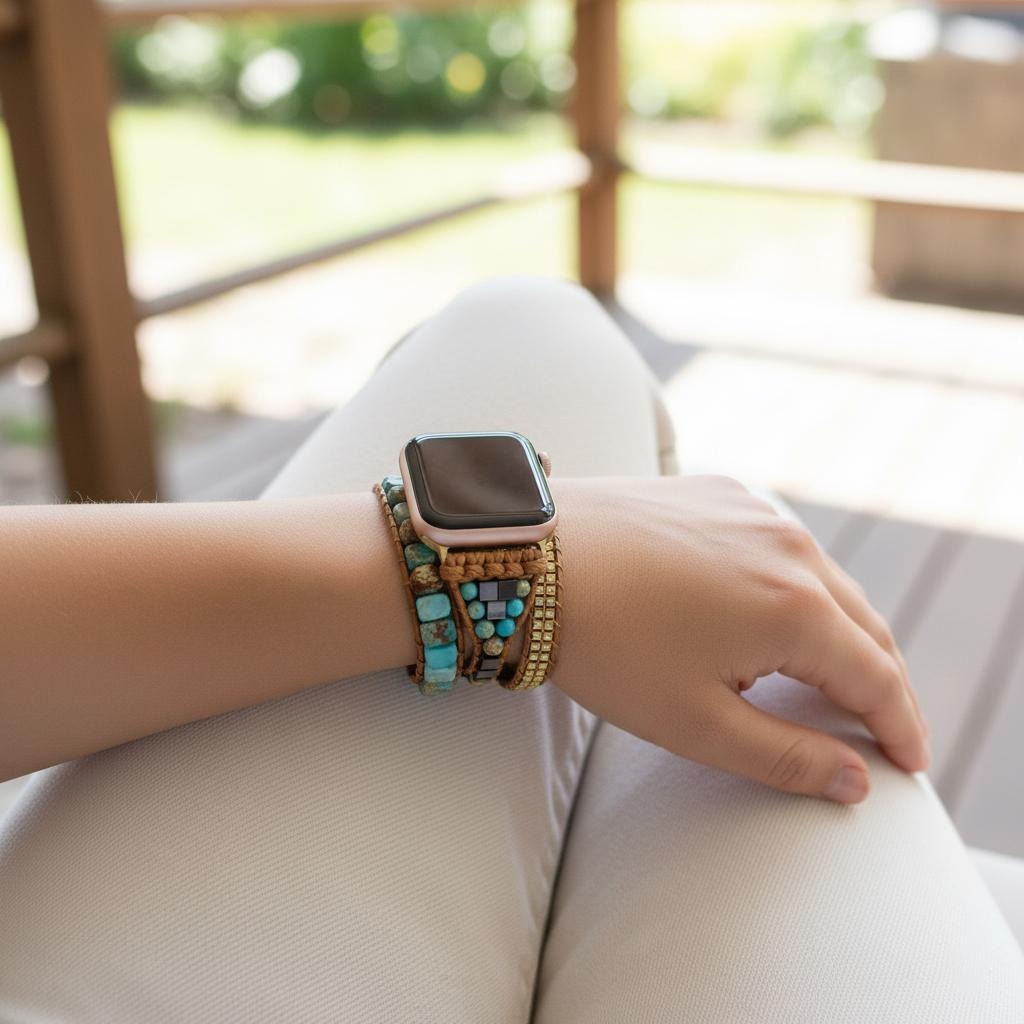 Apple Watch -rannekoru luonnonkivestä 