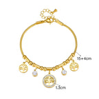 Elämänpuu-rannekoru zirkonilla