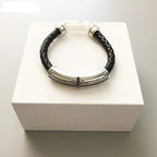 Rustinen nahkainen ristikoru rannekoru - Exception®