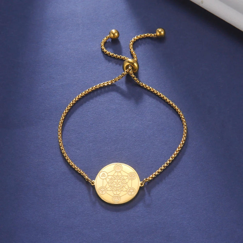 Metatronin kuution suojarannekoru kulta