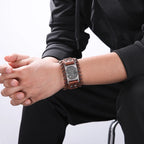 Nahkarannekoru Pentacle Noituus Wiccan Ranneketju 1