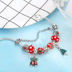 Joulukuusi hopeinen rannekoru