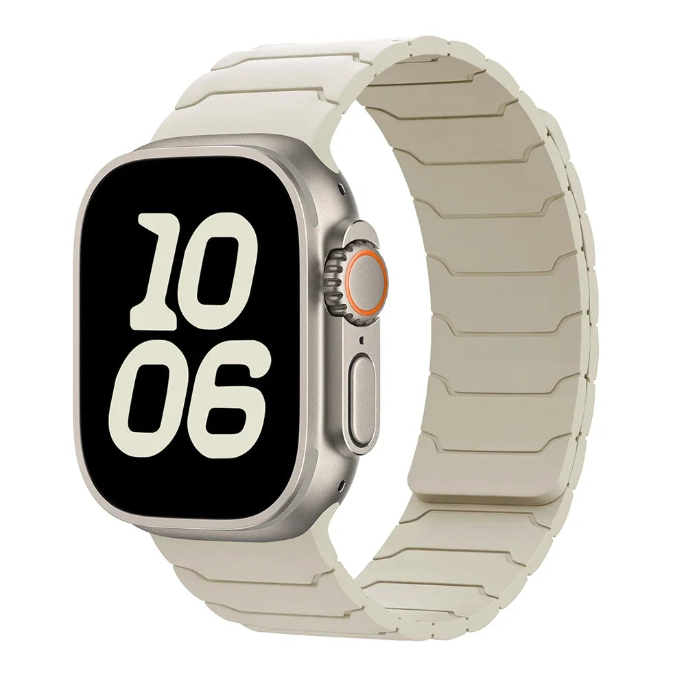 Magneettinen vaihtoranneke Apple Watchille valkoinen