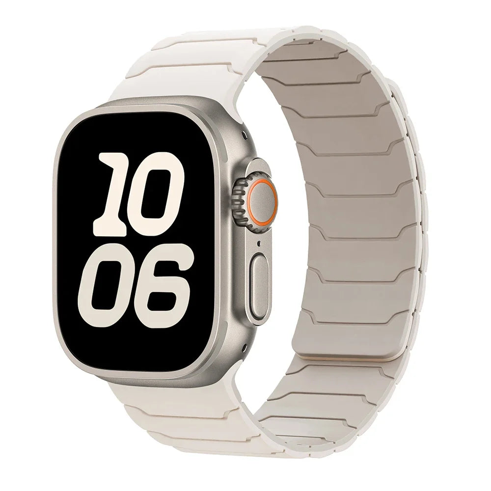 Magneettinen vaihtoranneke Apple Watchille valkoinen