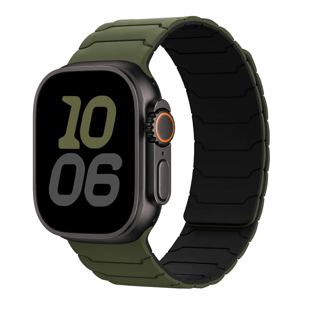 Magneettinen vaihtoranneke Apple Watchille vihreä musta