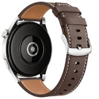 Ruskea nahkainen vaihtoranneke Google Pixel Watch 1, 2, 3, 4, 41mm, 45mm -kelloille
