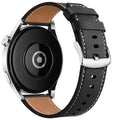 Musta nahkainen vaihtoranneke Google Pixel Watch 1, 2, 3, 4, 41mm, 45mm -kelloille