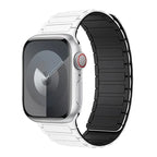 Valkoinen musta magneettinen vaihtoranneke Apple Watchille