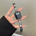 Vaihtoranneke Apple Watchille - apilan muotoilu musta