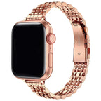 Vaihtoranneke Apple Watchille ruusukultaisesta ruostumattomasta teräksestä