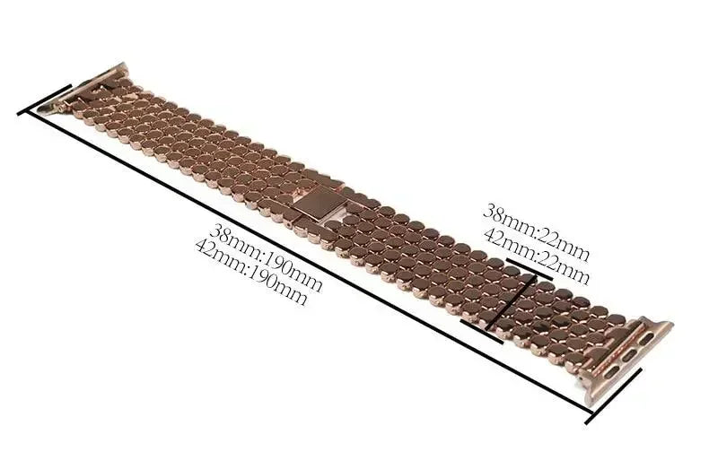 Vaihtoranneke Apple Watchiin ruostumattomasta teräksestä - naisten 