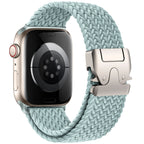 Korvaava ranneke Apple Watchille syaaninvärisestä laskuvarjoköydestä