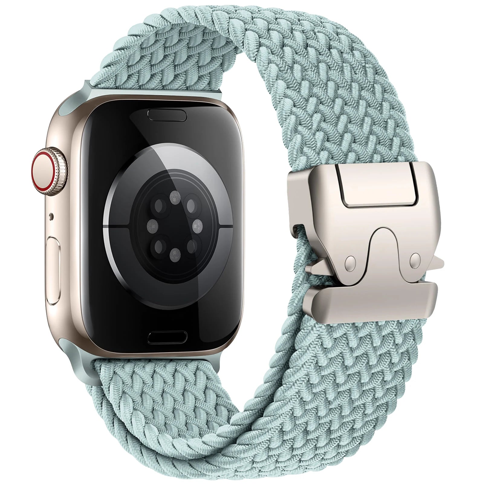 Korvaava ranneke Apple Watchille syaaninvärisestä laskuvarjoköydestä
