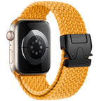 Korvaava ranneke Apple Watchille keltaisesta laskuvarjoköydestä