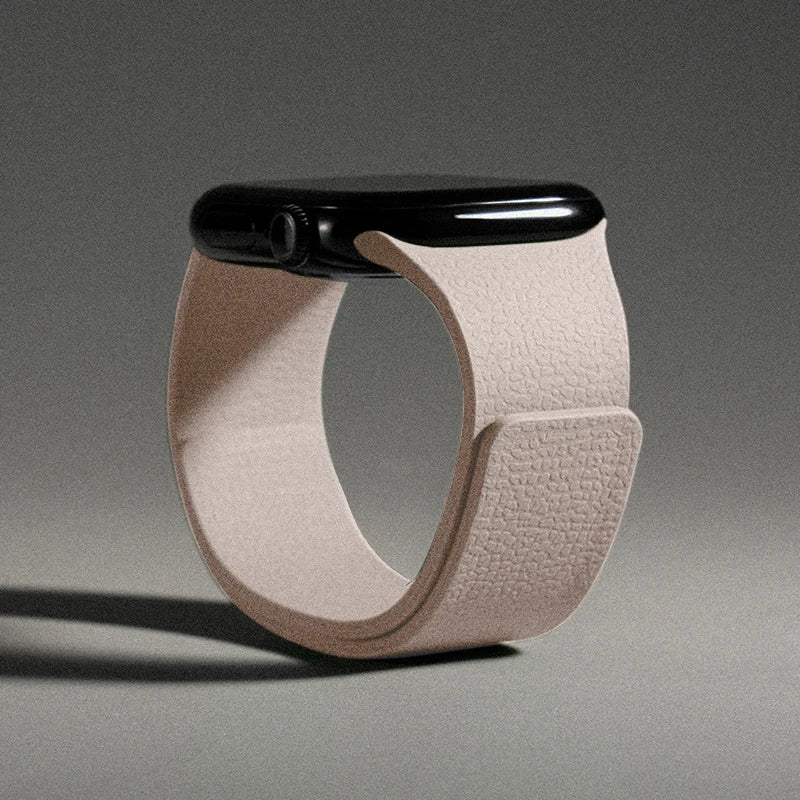 Vaihteranneke Apple Watchiin magneettisilikonki beige