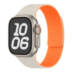 Vaihteranneke Apple Watchiin magneettisilikonki beige oranssi