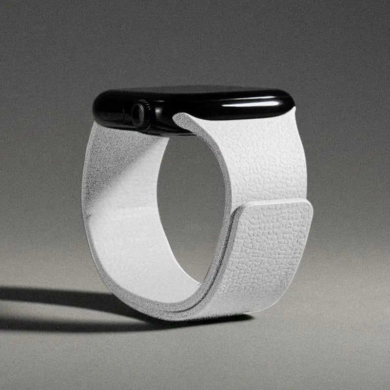 Vaihteranneke Apple Watchiin magneettisilikonki valkoinen