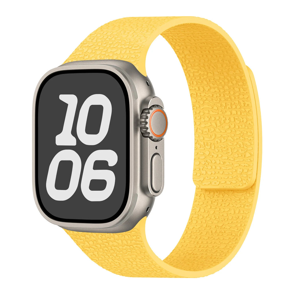 Vaihteranneke Apple Watchiin magneettisilikonki keltainen
