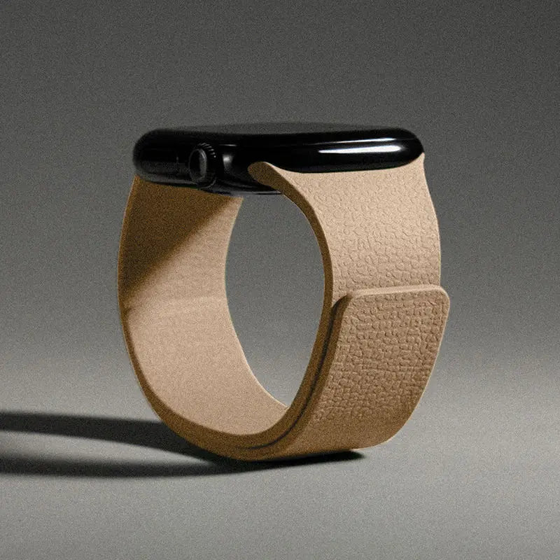 Vaihteranneke Apple Watchiin magneettisilikonki ruskea