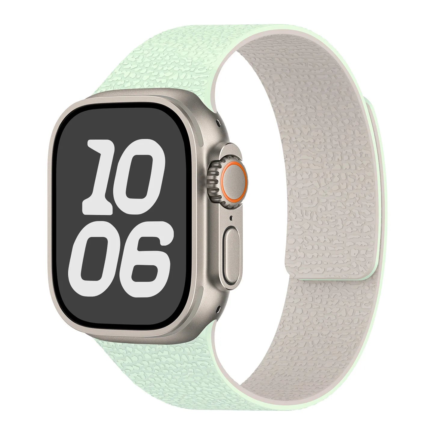 Vaihteranneke Apple Watchiin magneettisilikonki mintunvihreä valkoinen