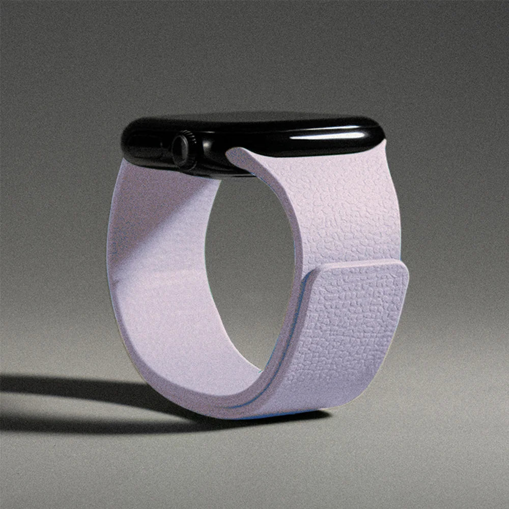 Vaihteranneke Apple Watchiin magneettisilikonki violetti