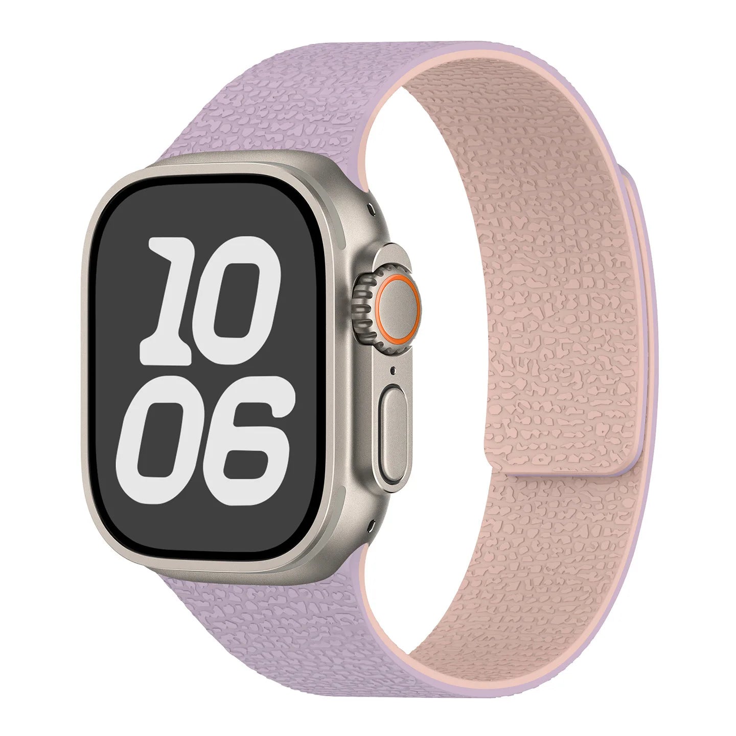 Vaihteranneke Apple Watchiin magneettisilikonki violetti vaaleanpunainen